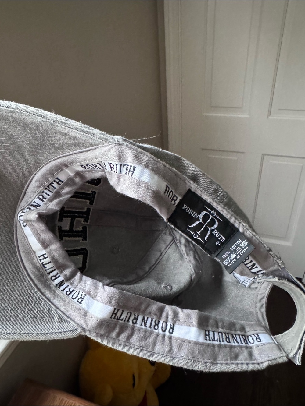 Robin Ruth Gray Washed Baseball Cap - Picture 3 of 3